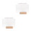 2Sets Acrylic Note Boards with Glowing Light and Wooden Stand 8