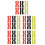 30Pcs Tennis Silicone Weighted Racket Strips Assorted Colors 9