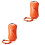 2Pièces Bouée Natation Orange Flottante Facile À Gonfler Ajustable 7