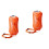 2Pièces Bouée Natation Orange Flottante Facile À Gonfler Ajustable 8