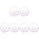 6Ensembles Bijoux Enfants Collier Bracelet Décor 2