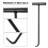 Black Steel T Hook Manhole Cover Pull Hook Sturdy Outdoor Tool 5