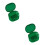 2Pièces Étui Vert Petit Pour Rangement Prothèse 10