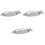 3Pièces Plateau Poisson Argenté Résistant Chaleur 4