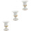 3Pcs Elegant Iron Graveyard Flowerpot Stable Base Decorative Vase 5