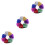 36Pcs Lightweight Plastic Cheer Pom Poms Assorted Colors for Games 4