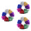 36Pcs Lightweight Plastic Cheer Pom Poms Assorted Colors for Games 5