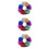 36Pcs Lightweight Plastic Cheer Pom Poms Assorted Colors for Games 7