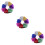 36Pcs Lightweight Plastic Cheer Pom Poms Assorted Colors for Games 8