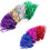 36Pcs Lightweight Plastic Cheer Pom Poms Assorted Colors for Games 9