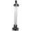 2Pcs Adjustable Closet Rod Silver Heavy Duty Retractable Wardrobe Bar 2