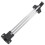 2Pcs Adjustable Closet Rod Silver Heavy Duty Retractable Wardrobe Bar 3