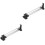 2Pcs Adjustable Closet Rod Silver Heavy Duty Retractable Wardrobe Bar 5