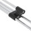 2Pcs Adjustable Closet Rod Silver Heavy Duty Retractable Wardrobe Bar 11