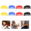 4 Pieces Musical Instrument Accessories Mute Violin Black Stringed 7