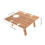 3Pcs Compact Portable Wood Wine Table Folding Picnic Table Coffee 4