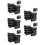 60Pièces Protections Mousse Noires En U Pour Coins 8