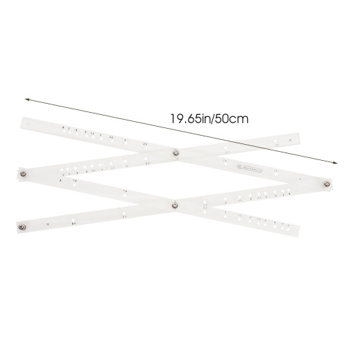 2Pcs White Scale Rulers for Drawing Drafting Office and School 1