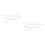 2Pcs White Scale Rulers for Drawing Drafting Office and School 10