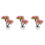3Pcs Pink Artificial Bonsai Pine Tree Plastic Home Decoration 4