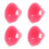 4Pcs Rosy Bird Protective Collar Breathable Reusable Parrot Neck Cone 6