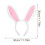 4Sets White Rabbit Ear Headband Set with Bowtie and Tail for Cosplay 9