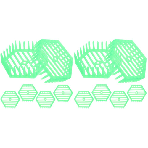 12Pcs Safe Durable Light Green Beekeeping Tool Queen Spawning Panel 1