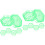 12Pcs Safe Durable Light Green Beekeeping Tool Queen Spawning Panel 3