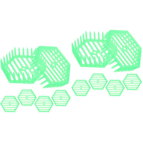 12Pcs Safe Durable Light Green Beekeeping Tool Queen Spawning Panel 2
