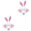 2Ensembles Costume Lapin Nœud, Bandeau Et Doux 4