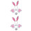 2Ensembles Costume Lapin Nœud, Bandeau Et Doux 6