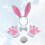2Ensembles Costume Lapin Nœud, Bandeau Et Doux 11