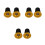 3Pairs Premium Bike Handle Plug Handlebar End Caps 8