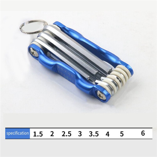 3X Folding Hex Key Box End Wrench Set Flat   Spanner Key Set Repair Car Hand Tools A 2