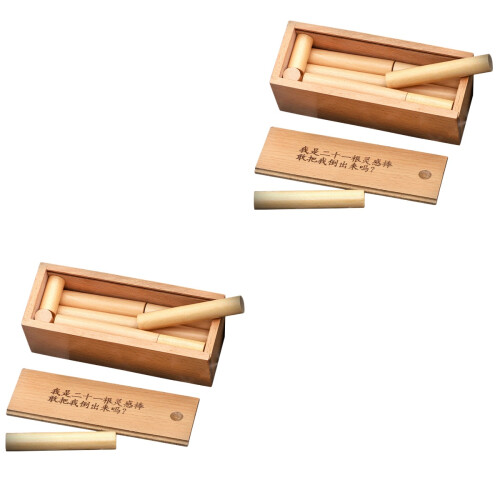 2Sets Wooden Stick Puzzle Box Toy 2