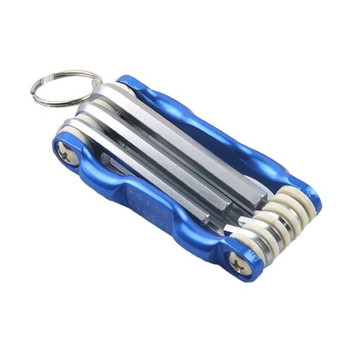 2X Folding Hex Key Box End Wrench Set Flat   Spanner Key Set Repair Car Hand Tools A 1