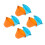 8Pcs Multi-Function Silicone Buckets Outdoor and Sand Toys 8