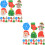 School Gum Multifunctioneel Assorti Kerst Draagbare Gummen 6