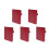 5Pcs Red Tiny Phone Book Practical and Address Organizer 9