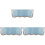 3Pcs Creative Blue Piano Covers Durable Cover for Upright Pianos 4