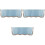 3Pcs Creative Blue Piano Covers Durable Cover for Upright Pianos 5