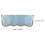 3Pcs Creative Blue Piano Covers Durable Cover for Upright Pianos 11