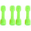 4Pcs Light Green Plastic Barbells Small Dumbbells for Kids Exercise 3