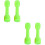 4Pcs Light Green Plastic Barbells Small Dumbbells for Kids Exercise 7