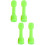 4Pcs Light Green Plastic Barbells Small Dumbbells for Kids Exercise 8