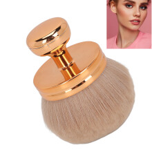 Rosen-Gold Pilzkopf-Pinsel für Make-up – Weiche Fiberborsten, tragbar, für Rouge & Puder