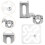 2Sets Durable Acrylic Sewing Rulers with Metal Patchwork Presser Feet 9