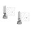 2Sets Durable Acrylic Sewing Rulers with Metal Patchwork Presser Feet 10