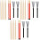 3Sets Durable Maple Drumsticks and Non-Slip Steel Wire Drum Brushes 7