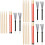 3Sets Durable Maple Drumsticks and Non-Slip Steel Wire Drum Brushes 10